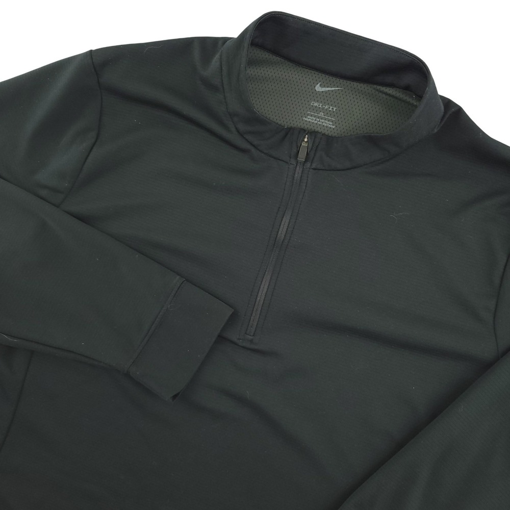 Nike Dri-FIT Pullover Womens 2X Black 1/4 Zip Long Sleeve Running Athletic Top